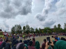 Lurah dan Pamong Kalurahan Giripanggung Hadiri Upacara Hari Jadi ke-195 Kabupaten Gunungkidul